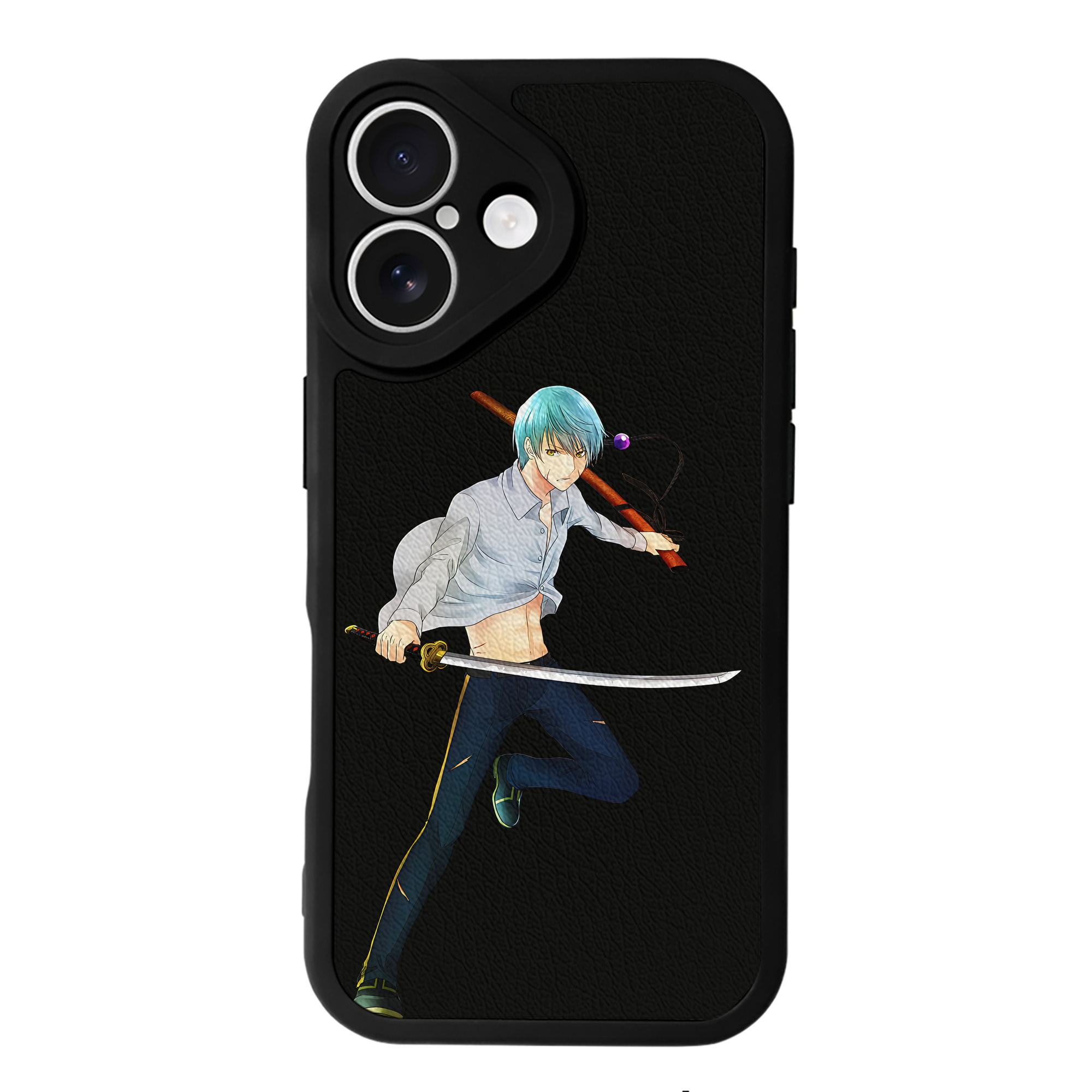 （画像用） 刀剣乱舞 Touken Ranbu 【iPhone 16シリーズ対応】シリコンスマホケース（レザー調） 材質：シリコン